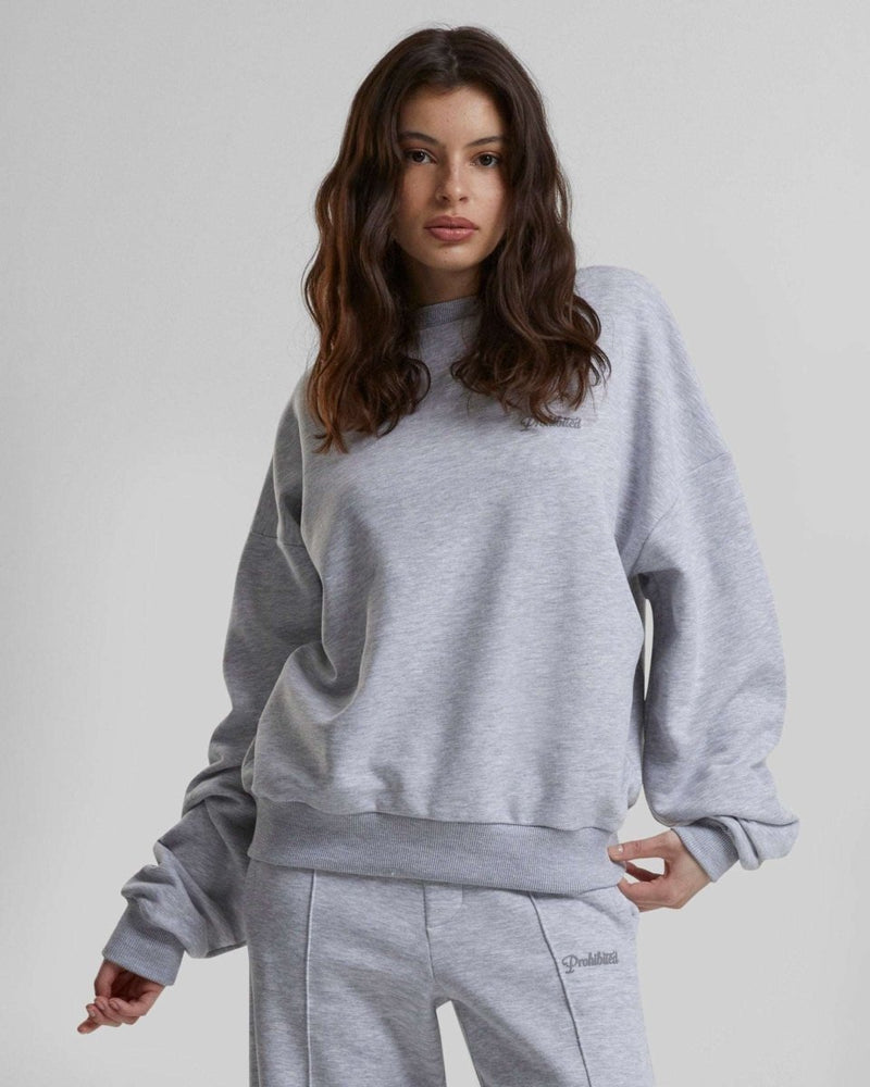 10119 Crew Neck 2.0 Grey Melange Dondead