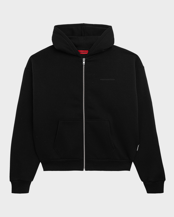 10119 Zip-Hoodie Black