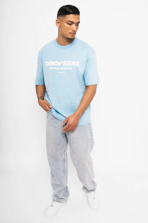 HEAVY OVERSIZE CLOUD BUSTER T-SHIRT BABY BLUE