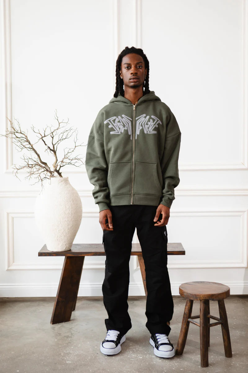 ZIP HOODIE OLIVE