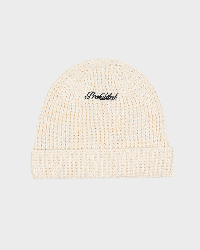 Waffle Beanie Cream