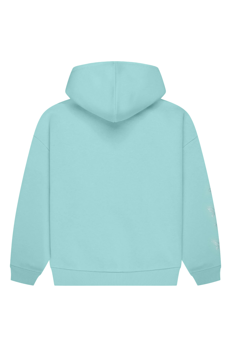 Hoodie Rhinestones Turquoise