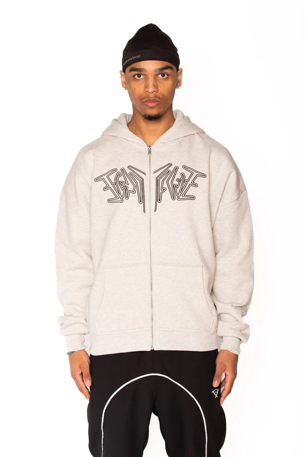 ZIP HOODIE LIGHT GREY