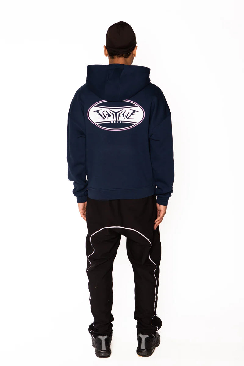 OVAL HOODIE NAVY