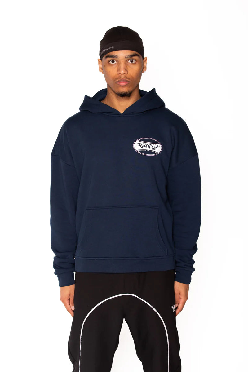 OVAL HOODIE NAVY