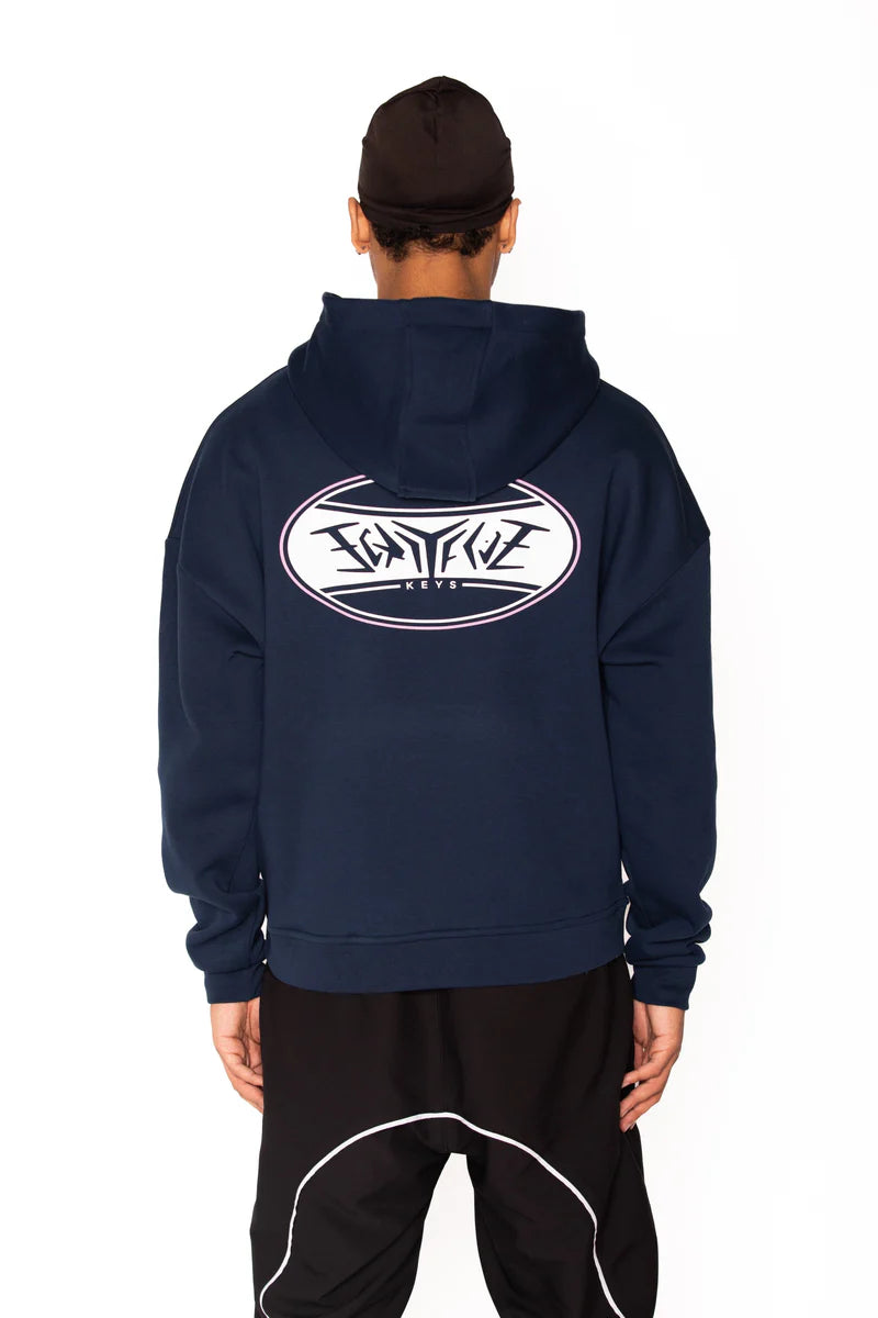 OVAL HOODIE NAVY