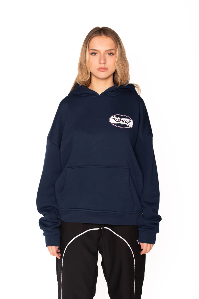 OVAL HOODIE NAVY