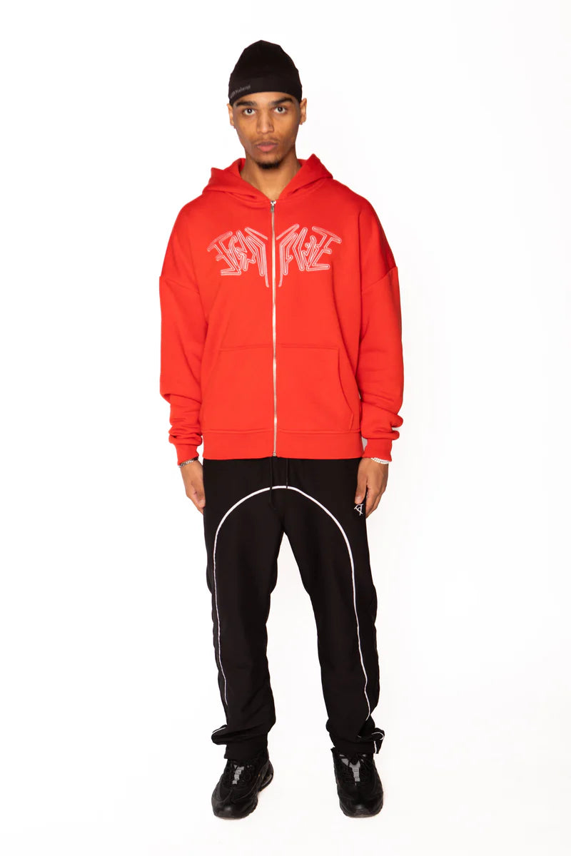 ZIP HOODIE RED