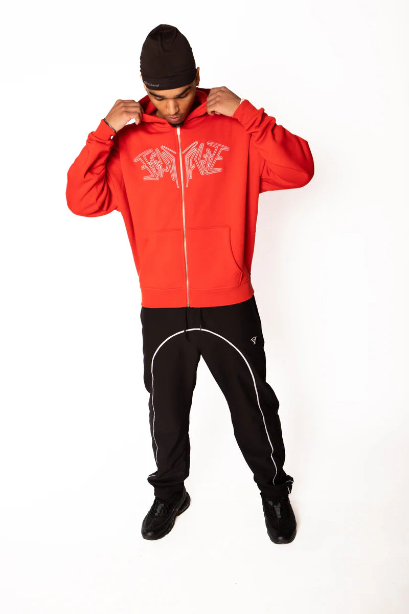 ZIP HOODIE RED