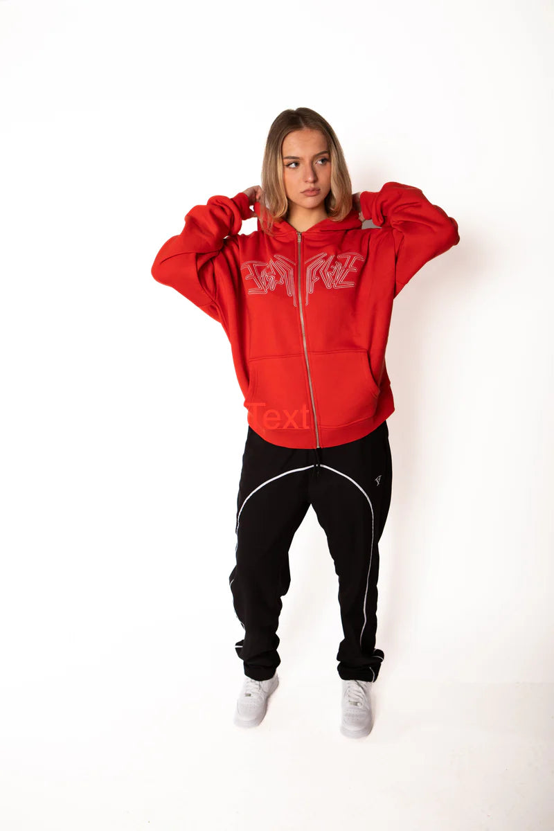 ZIP HOODIE RED