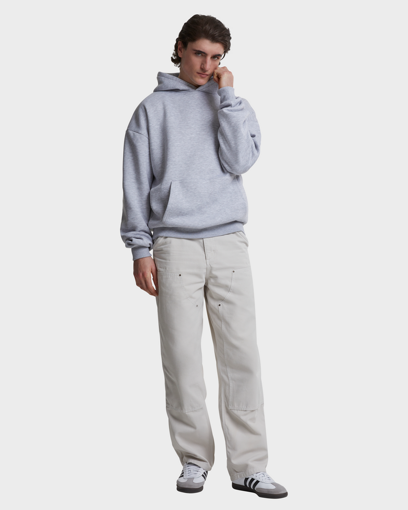 OVERSIZED HOODIE GREY MELANGE - Dondead 