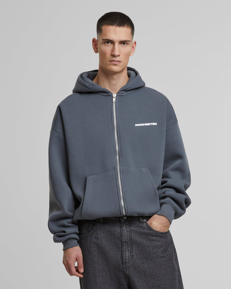 10119 Zip-Hoodie Grey (Stone Washed)