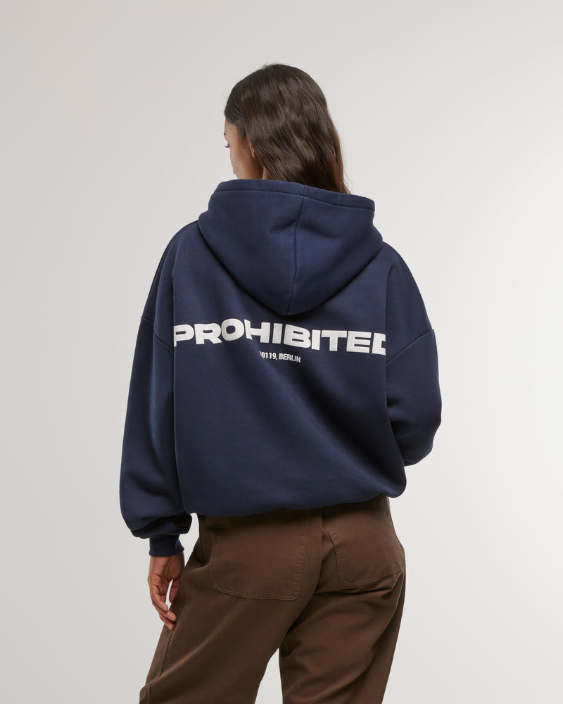 10119 Zip-Hoodie Navy