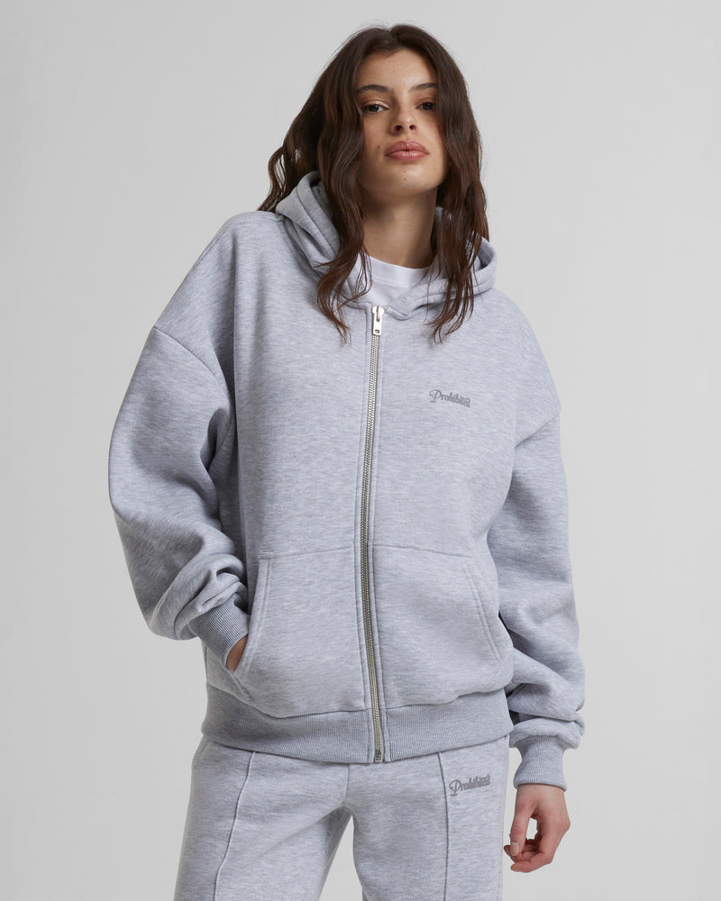 10119 Zip-Hoodie 2.0 Grey Melange