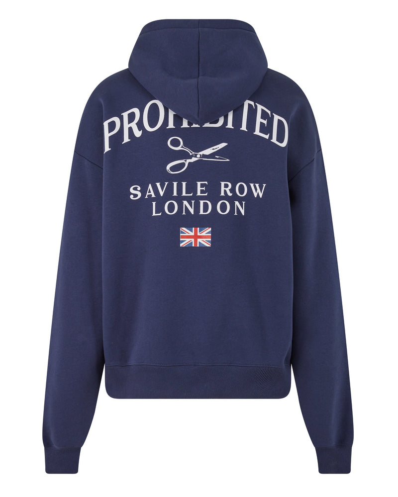 Savile Row Hoodie Navy