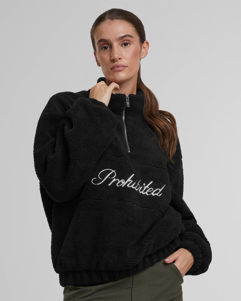 Woodford Fleece Half-Zip Black