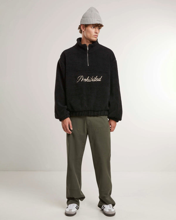 Woodford Fleece Half-Zip Black