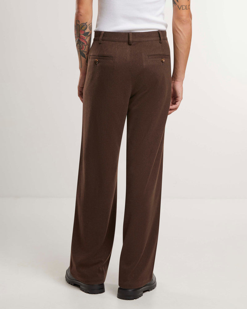 Soho Pleated Pants Brown