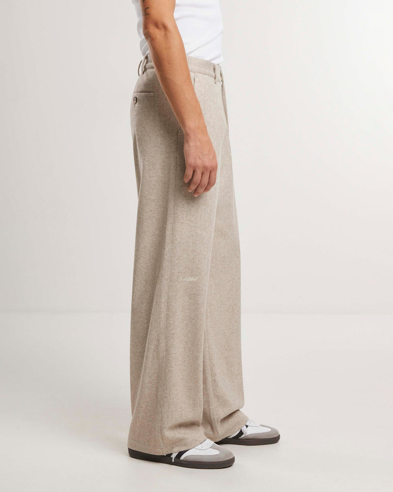 Soho Pleated Pants Cream