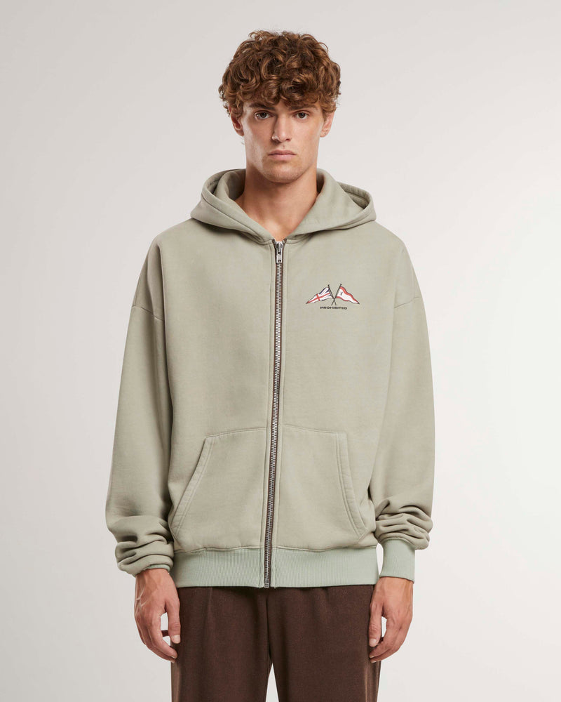 Stanmore Zip-Hoodie Green