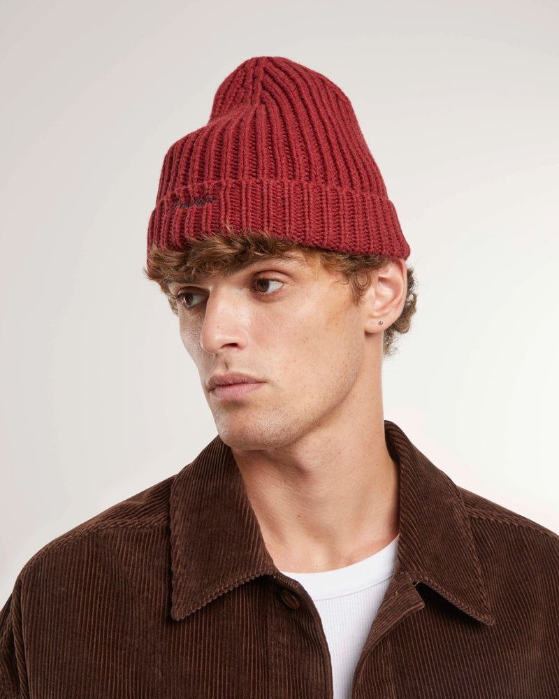 Rough Beanie Bordeaux