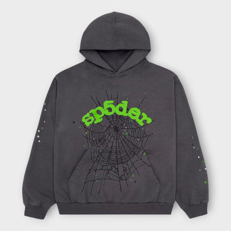 Sp5der Web Hoodie Slate Grey