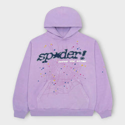 Sp5der Acai Hoodie Purple