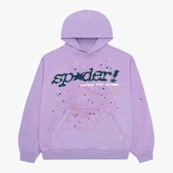 Sp5der Acai Hoodie Purple