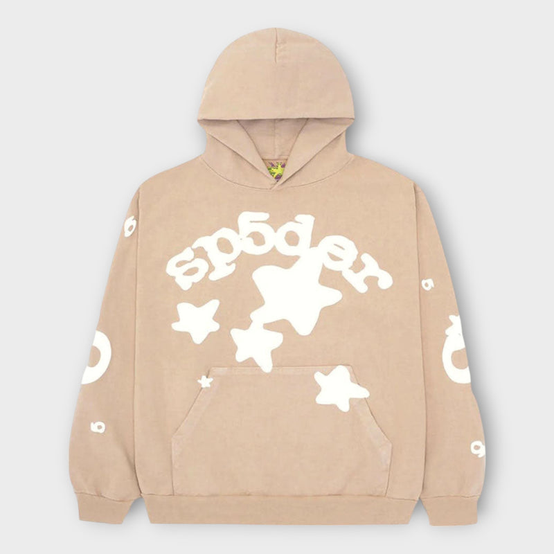 Sp5der Beluga Hoodie Sand