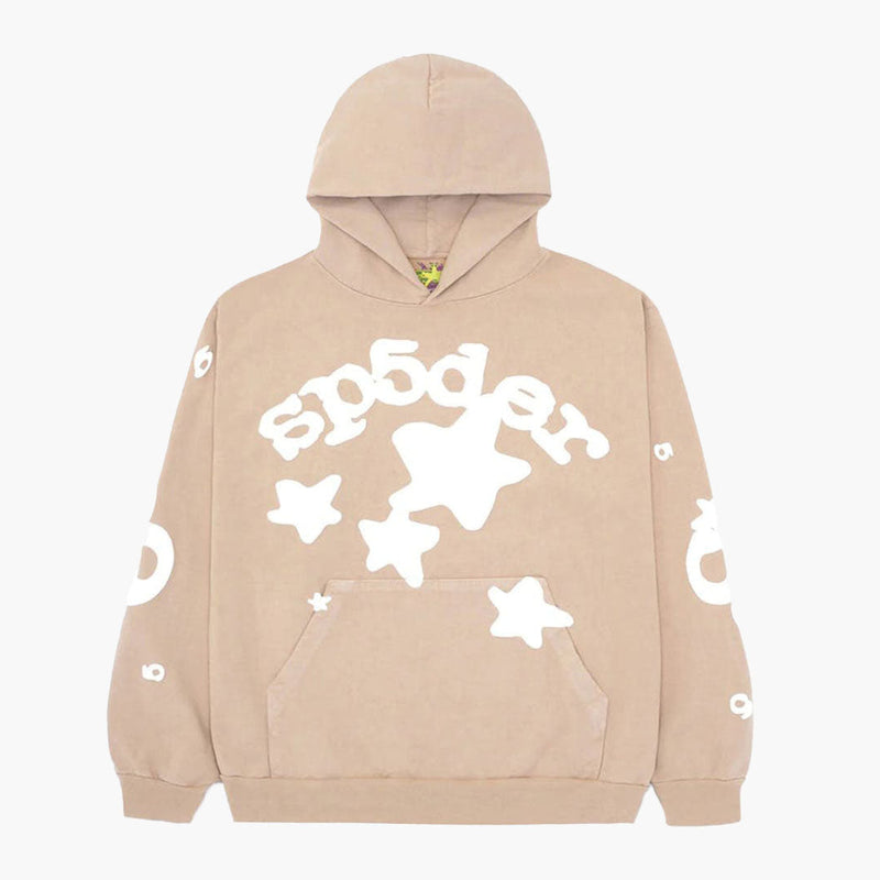 Sp5der Beluga Hoodie Sand