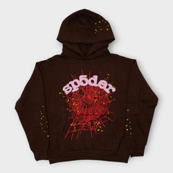 Sp5der Web Hoodie Brown