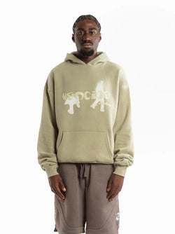 TRACES HOODIE OLIVE GREEN