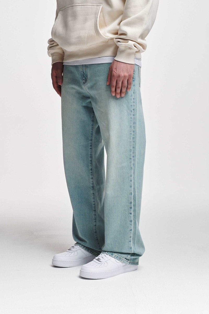 Adrik Basic Baggy Jeans Sand Blue Dondead