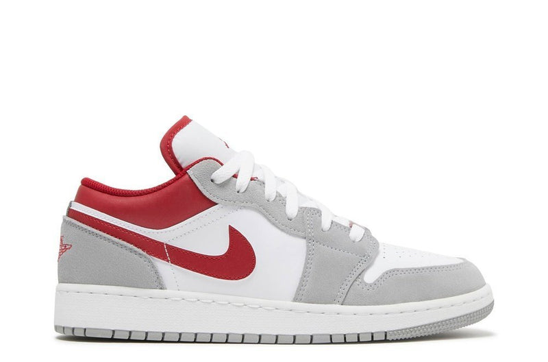 Air Jordan 1 Low SE GS Light Smoke Grey Gym Red - Dondead 