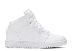 Air Jordan 1 Mid GS Triple White - Dondead 