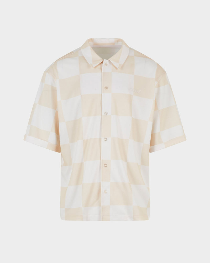 CHECKERED SHIRT BEIGE Dondead