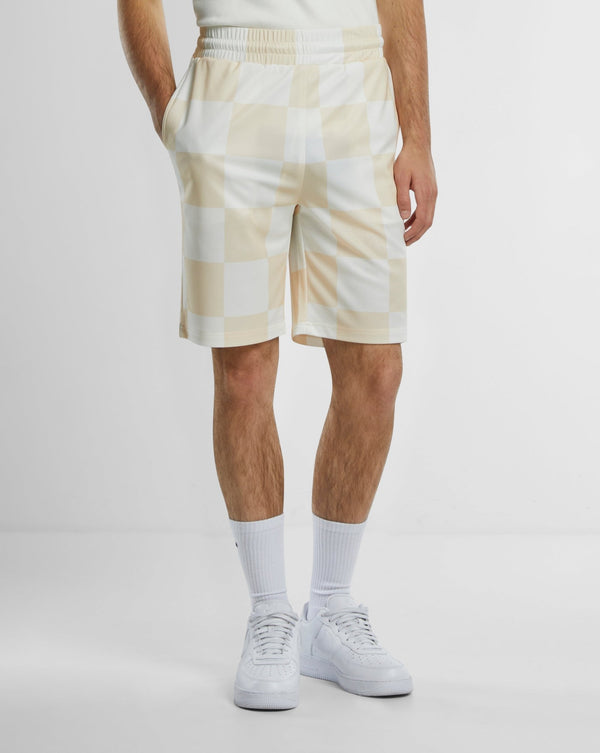 CHECKERED SHORTS BEIGE Dondead