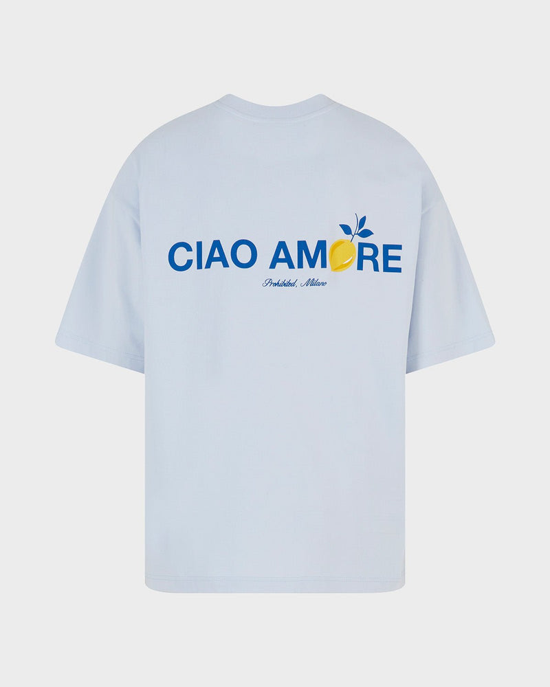 CIAO AMORE TEE SKY BLUE - Dondead 