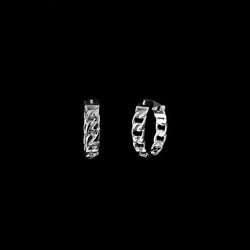 CUBAN LINK EARRING SILBER - Dondead 