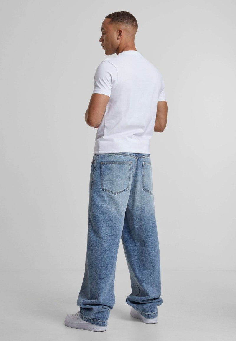 Eren Basic Wide Baggy Jeans Light Blue Dondead