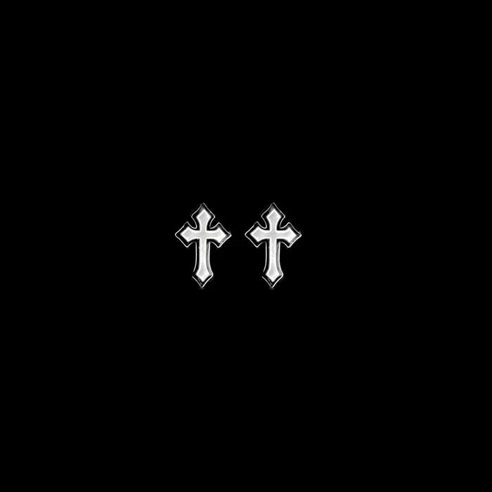 FROZEN CROSS STUDS