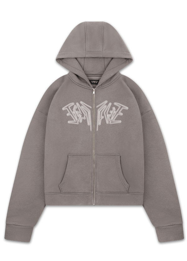 ZIP HOODIE DARK GREY