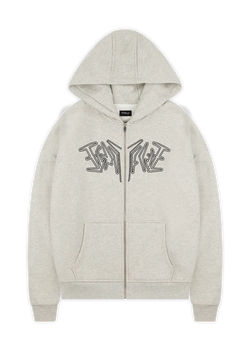 ZIP HOODIE LIGHT GREY