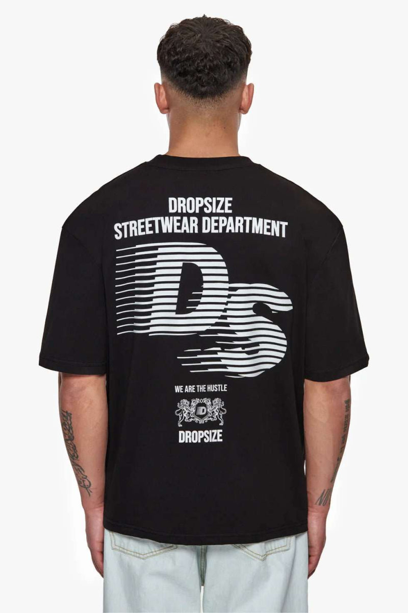 HEAVY OVERSIZE STREETWEAR DEPARTMENT T - SHIRT BLACK Dondead