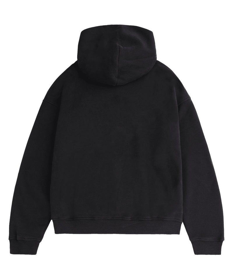 HOODIE BLACK WASHED - Dondead 