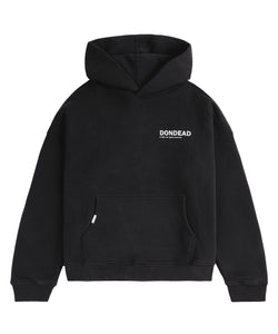 HOODIE BLACK WASHED - Dondead 