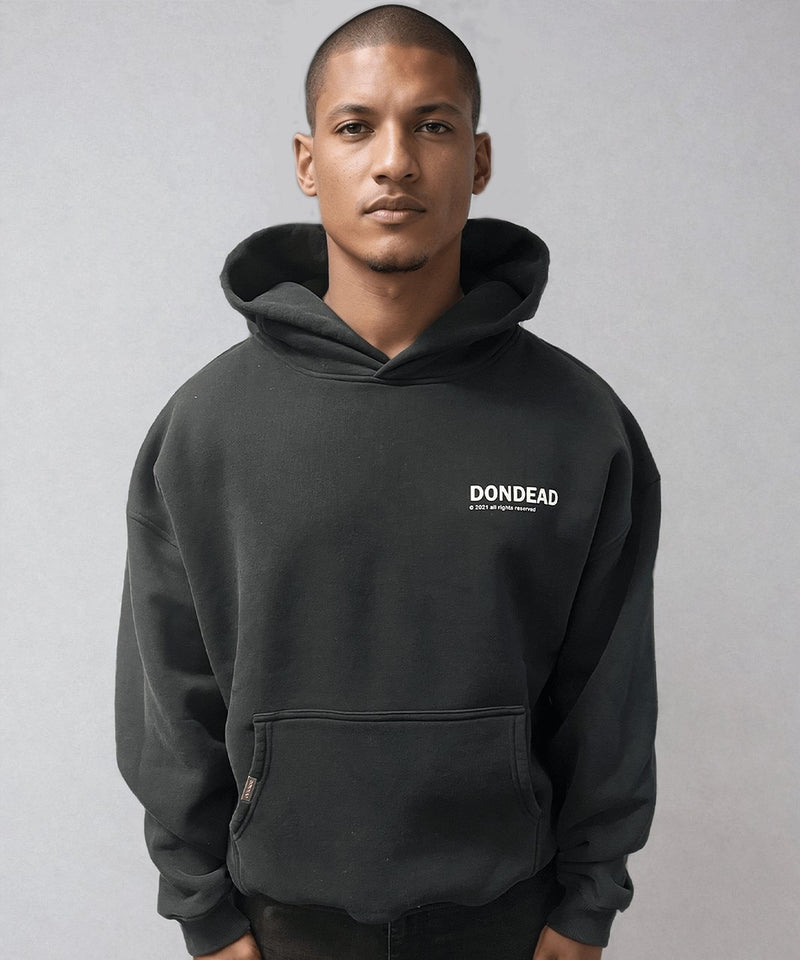 HOODIE SOLID BLACK - Dondead 