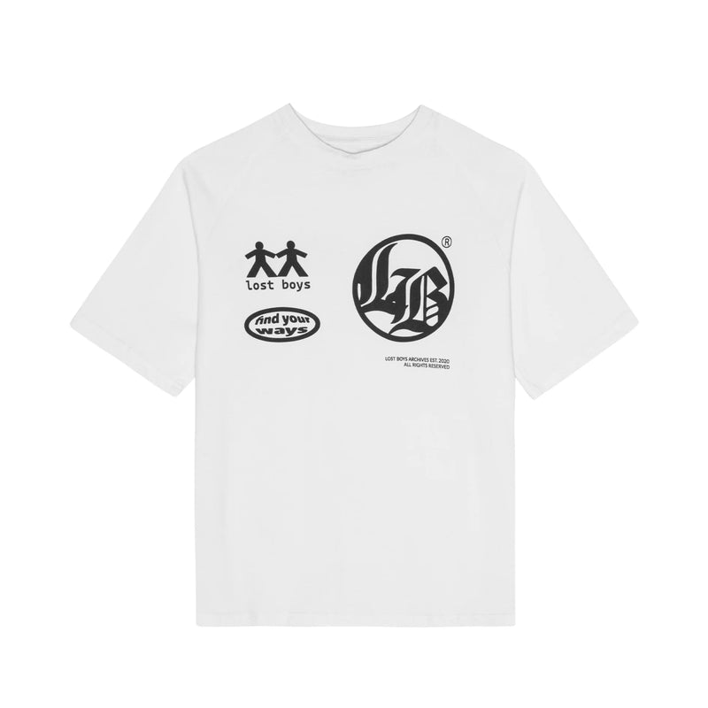 LOGO - MANIA TEE WHITE Dondead