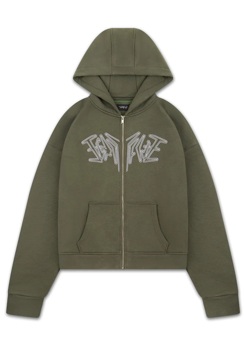 ZIP HOODIE OLIVE