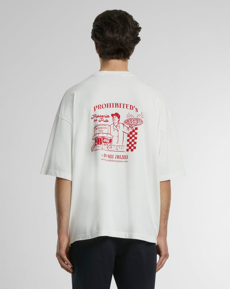 PIZZA TEE OFF-WHITE - Dondead 